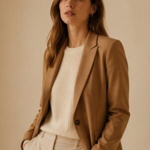 Tailored Camel Blazer